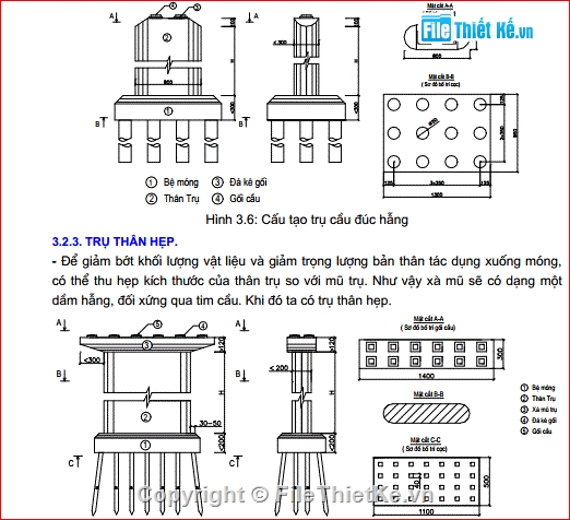 Bản vẽ chi tiết,Bản vẽ,mố trụ cầu,File pdf